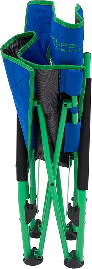 ALPS Mountaineering Rendezvous Low Camping Chairs for Adults with Arms, Cool Mesh Center, Powder Coated Steel Frame, Compact Folding Design and Carry Bag