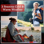 Macarrie 10 Pcs 0 Degree Camping Sleeping Bags Bulk for Adults Cold Weather 4 Season Warm Sleeping Bag with Compression Sack for Homeless Donation Shelter Emergency Hiking