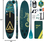 Inflatable Stand Up Paddle Board 11' x 35'' x 6'' Wide Stable Design,SUP Paddleboard Capacity 430lb for Adults Youth 120L Backpack,Carrying Strap,Double Action Pump,Waterproof Bag