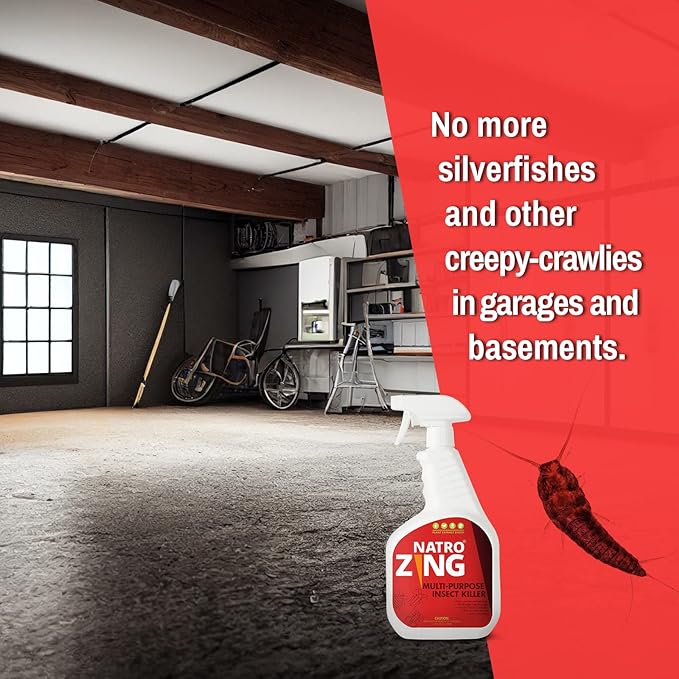 Multi-Purpose Insect Killer 32 OZ, Pest Control Spray Indoor, Kills & Repels Fruit Flies Gnats Moths Spiders for Home, Lasting Prevention, Plant Extract Based Non-Toxic, Child & Pet Safe