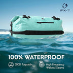 Haimont Large Waterproof Duffel Backpack Roll-Top Heavy Duty Dry Duffle Bag for Boating, Travel, Motorcycle, Kayaking, Camping, 60L