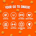 Twin Peaks Low Carb, Keto Friendly Protein Puffs, (Nacho Cheese), 2 Servings, 3 Pack (60g, 42g Protein, 4g Carbs)