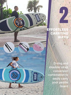 Niphean（Ultra-Light）Inflatable Paddle Board with (Beginner Friendly) StabilTrac Fin and Durable SUP Accessories, 10' Stand Up Paddle Boards for Adults & Youth, Versatile Yoga Paddle Board, Gift Ideas