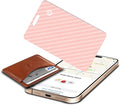 Wallet Tracker Card, Slim Rechargeable Bluetooth Item Locator, Smart Finder Compatible with Apple Find My for Wallet, Luggage, Passport, IP68 Waterproof (iOS Only) (Carbon Fiber Pink)