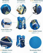 TRIWONDER Hydration Running Vest 5L Lightweight Water Pack for Men Women Hydration Backpack for Trail Race, Hiking, Cycling, Climbing, Camping, Jogging, Marathon