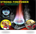 Camping Stove, Backpacking Stove, Foldable, Portable, Lightweight, Piezo Ignition, Single Burner Adjustable, Premium Mini Powerful and Stable Camp Stove for Hiking Picnic, 1+2+1+1pcs