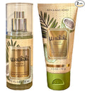 Bath & Body Works TRAVEL SIZE Mist and Cream Set - 5 oz each set (Waikiki Beach Coconut)