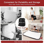 CHILLSUN Twin Air Mattress with Built in Pump, Upgraded 18" Raised Comfort Blow up Mattress, Durable Inflatable Mattress Air Bed for Guests & Home, Colchon Inflable, Airbed 700lbs Max