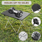 Folding Camping Chair Set of 3,Lightweight Camp Chairs with Table,Large Lawn Chair Portable for Adults Hiking,Fishing,Beach,Picnic,Patio,Travel,Carry Bag(L)