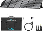 Extreme Lightweight and Compact Foldable Ecosonique 100W Portable Solar Panels Charger for Camping Power Station, Solar Generators, Cell Phones with USB QC3.0, Type-C PD3.0, Anderson and XT60 DC 20V