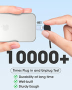 TG90° 2 Pack Portable Charger Power Bank, 5000mAh External Battery Pack with Built-in Foldable AC Wall Plug and Cables, Small USB C Charger Compatible with iPhone and Android Devices