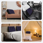 Portable Inflatable Wedge Pillow 2 Pack,Body Positioner for Sleep Support, Large 20in Adjustable Travel Pillow - Lightweight Bed/Leg Support Pillow, Fast Inflation, 2 Pack