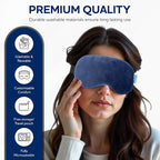 Microwavable & Freezable Hydro Beads Eye Mask - Warm & Cold Therapy for Dry Eyes, Styes, Blepharitis & Sinus Relief