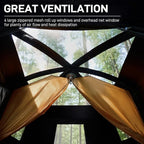 EVER ADVANCED 10 Person Camping Blackout Tent, Multi Room Tent for Family, Large Tents with Rainfly and Carry Bag, 2 Doors, Water-Resistant, 14ft x 10ft x 84in