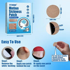 Motion Sickness Patches, 36 Count - Fast Acting & 72 Hours Long Lasting Sea Sickness Relief for Cruise, Airplanes, Cars, Bus, Train - Non-Drowsy Travel Sickness Patch for Dizziness Relief