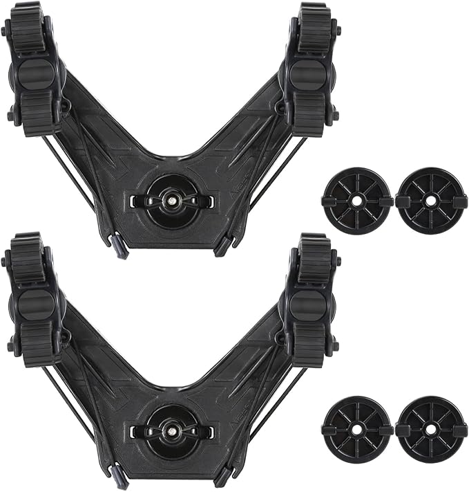 Kayak Paddle Holder, Kayak Accessories for Fishing, Dual Head Kayak Track Mount Accessories, Offset Paddle Holder for Kayaking, Kayak Rail Accessories