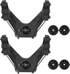 Kayak Paddle Holder, Kayak Accessories for Fishing, Dual Head Kayak Track Mount Accessories, Offset Paddle Holder for Kayaking, Kayak Rail Accessories