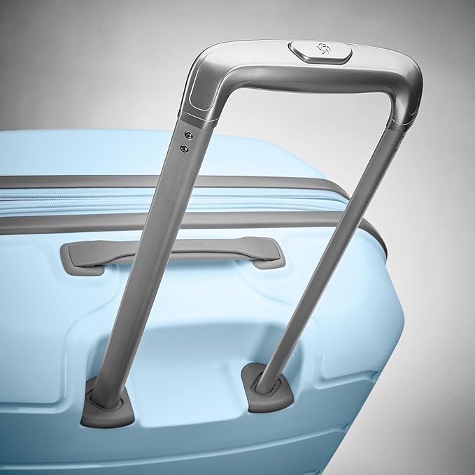 Samsonite Freeform 24-Inch Medium Luggage with Dual 360° Spinner Wheels - Checked Suitcase - TSA Lock, Airline-Approved - Durable Polypropylene Expandable Hardshell for Lightweight Travel - Sky Blue