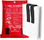 Emergency Fire Blanket for Home and Kitchen Fiberglass Fire Suppression Blanket (39''X39'') Great for School, Fireplace, Grill, Car, Office, Warehouse (1PCS)