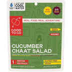 GOOD TO-GO Cucumber Chaat Salad Stove-Free™ (Single Serving) | No Stove Required! Camping & Backpacking Food | Just Add Water Backpacking Meals | Good To-Go Dehydrated Meals Taste Better Than Freeze Dried Food