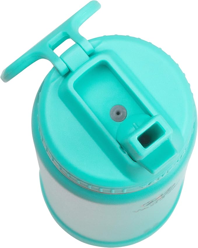 Takeya Actives Water Bottle with Straw Lid - Durable & Easy-Care Water Bottle with Stainless Steel Insulation - BPA-Free Lid with Carry Handle & Straw - Dishwasher-Safe - 18 oz, Teal