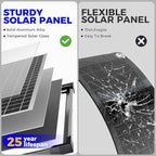 Solar Battery Trickle Charger: 10 Watt 12V Solar Panel Maintainer for Car Boat - Waterproof Monocrystalline Solar Charger with Controller for RV Marine Trailer Truck Motorcycle