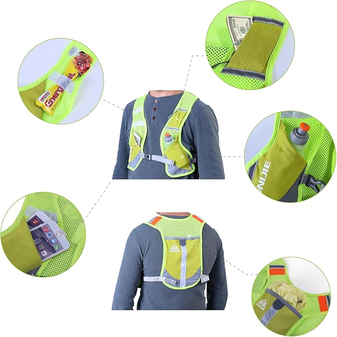 TRIWONDER Hydration Running Vest 5L Lightweight Water Pack for Men Women Hydration Backpack for Trail Race, Hiking, Cycling, Climbing, Camping, Jogging, Marathon