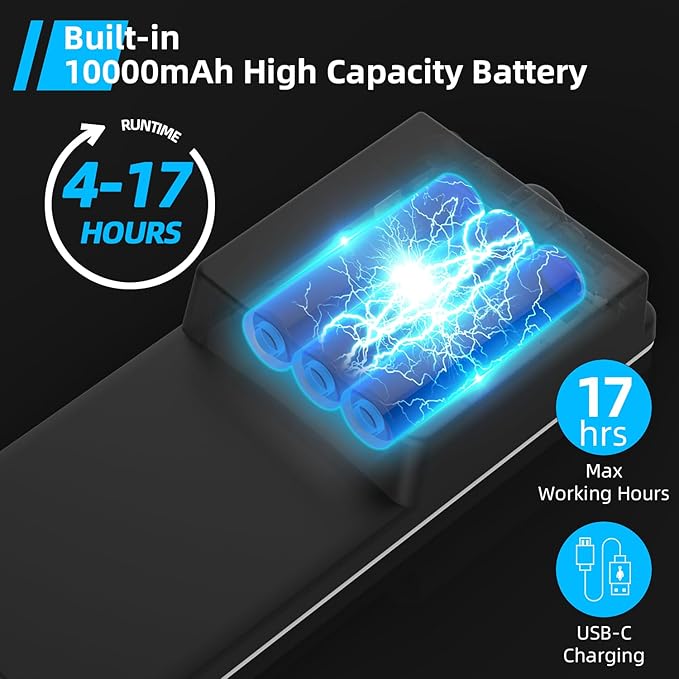 Camping Light, Telescoping Lantern Light, 10000mAh Rechargable Work Lights with Stand for Garage Mechanics Workshop Outdoor,Adjustable Metal Telescoping Tripod 6Ft