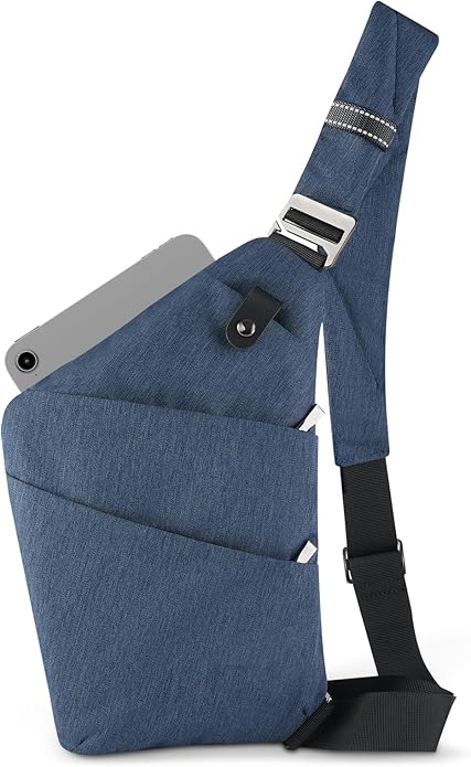 Sling Bag Cross Body Bag, Anti Theft Crossbody Bags for Travel Lightweight Chest Shoulder Bags for Women Men