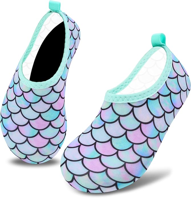 Deevike Kids Water Shoes Boys Grils Barefoot Quick Dry Aqua Socks Beach Shoes for Toddler Sports Swim Surf Outdoor Walking