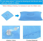 PATIKIL Inflatable Pillow, 2 Pack Squared Ultralight Camping Travel Pillow Desk Rest Neck Support for Hiking Backpacking Office, Blue