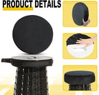 ALEVMOOM Upgraded 19.7" Collapsible Stool with Thickened Cushion, Telescoping Stool Foldable for Adults, 1000lbs Max Weight, Heavy Duty Portable Chair for Outdoor Travel&Camping