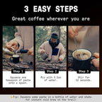 No Normal Dark Roast, Instant Coffee Paste (20 Cups) – The Outdoor Coffee – Swiss-Made, Fairtrade Arabica Beans, Liquid Concentrate Alternative- Uncomplicated, Zero Waste On-the-Go Tube- Slightly Sweetened