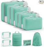 11 Set Packing Cubes for Travel, Gifts for Women Mom,Anti-Tearing Suitcase Organizer,OlarHike Vacation Essentials & Accessories for Cruise Ship