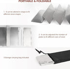 Camping Stove Windscreen 9 Plates Folding Outdoor Stove Windscreen Lightweight Windshield Heat Shield Stove Windshield for Backpacking Stove Butane Stoves Alcohol Stoves...