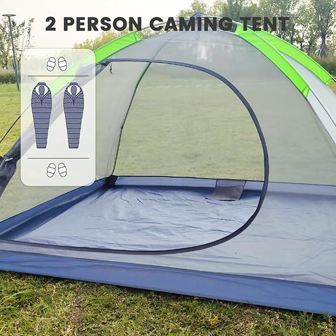 Camping Tent Portable Waterproof Instant Camping Tent with 1-Minute Setup Lightweight Tent for Camping Beach Outdoor Travel Backyard
