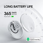 Air Tracker Tag, Smart Bluetooth5.3 Tracker, Item Finder Work with Apple Find My, Trakcer Tag Locator for Keys, Luggage, Backpack, Suitcase, 120dB Sound(White)