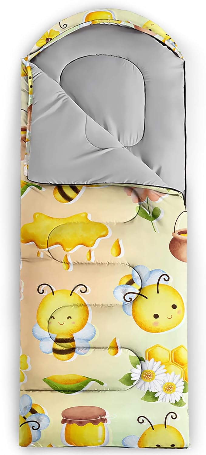 QOOMO Camping Sleeping Bags,3 Season Warm & Cool Weather,Lightweight,Waterproof Sleeping Bags for Adults & Kids,Traveling,and Outdoors,Camping Gear Equipment