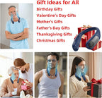 Portable Neck Fan,Personal Wearable Bladeless Fan,LED Display,4-Speeds,6000mAh USB Rechargeable,360° Strong Cooling Wind,Hands Free,Long Lasting,Birthday Gifts for Men Women Dad Mom (Blue)