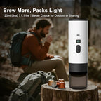 Portable Electric Espresso Machine, Travel Camping Coffee Makers, Car Self-Heating Coffee Maker with USB-C, Compatible with Ground Coffee & NS Capsules for RV/Office/Hiking