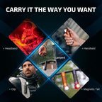 OLIGHT Perun 3 Rechargeable Headlamp Flashlight, 3000 Lumens LED Headlight with Red Light, Waterproof Head Lamp with Headband for Outdoor Camping, Hiking, Working(Black)