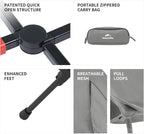 Naturehike YL01 Snap Camping Chair, 1 Second Setup Frame, 441lb Capacity, Portable Backpacking Chair with Storage Bag, Lightweight & Compact Folding Camp Chair for Backpacking Camping Fishing