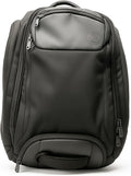 6-in-1 Traveler Backpack – Convertible Carry-On Travel Bag, Expandable 40–55L Storage, Ergonomic Design with Drink Holders & Padded Laptop Pocket, Weather-Resistant Ballistic Nylon, Black