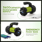 AlpsWolf Camping Lantern Rechargeable, 2 Pack Same LED Flashlight Spotlight Lantern with 800LM, 3600 mAh, Portable Bright Camping Light for Emergency Hurricane, Outdoor Hiking Power Outages