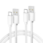 Basesailor for iPhone 17 16 Pro Max Charger Cord,USB to USB C Cable,Type C Charging Power Cord for Apple 17e 15 iPad 10 Air 4 5,Samsung Galaxy S26 S25 S24 S23,White,2Pack 10FT(3M)
