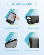 BAGSMART 6 Set /4 Set/2 Set Compression Packing Cubes for Travel, Lightweight Luggage Organizer Bags, Durable Space Saver Bags Travel Essentials