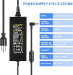 12V 10A Power Supply 120W 100V~240V AC to DC Adapter Converter Transformer,12 Volt 10 Amp Power Supply Adapter with 5.5mm x 2.5mm&2.1mm DC Output Jack for 12V Printe LED Strip Light CCTV Camera