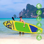 FunWater Inflatable Stand Up Paddle Board with Premium SUP Paddleboard Accessories, Anti-Slip EVA Deck, 11'/10'6'' Paddle Boards for Adults & Youth of All Skill Levels