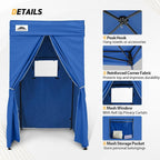 EAGLE PEAK Flex Compact 4x4 Pop-up Canopy Changing Room, Portable Privacy Dressing Room for Indoor Fashion Photoshoots, Camping, or Pool, Blue