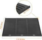 Onlyfire Universal Cast Iron Griddle, Reversible Cooking Griddle for Gas/Charcoal Grills, 17.9" x 13.8"